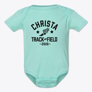 Christa Mcauliffe Middle School Track and Field Baby Onesie