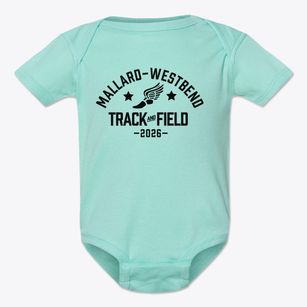 Mallard-westbend Community School Track and Field Baby Onesie