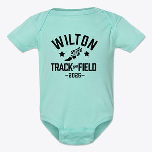 Wilton Elementary School Track and Field Baby Onesie