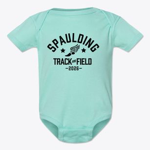Spaulding Catholic School Saint Anthony Track and Field Baby Onesie