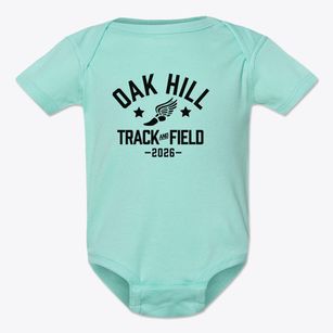 Oak Hill Elementary School Track and Field Baby Onesie