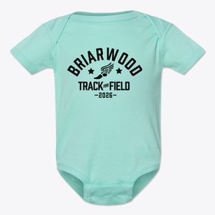 Briarwood Elementary School Track and Field Baby Onesie