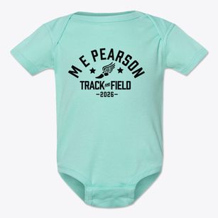 M E Pearson Primary School Track and Field Baby Onesie