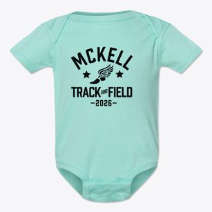 Mckell Elementary School Track and Field Baby Onesie