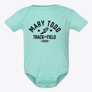 Mary Todd Elementary School Track and Field Baby Onesie