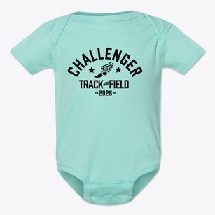 Challenger Basic School Track and Field Baby Onesie