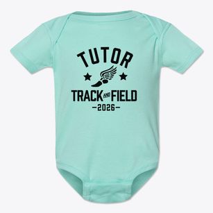 Tutor Time - East Charter Preschool Track and Field Baby Onesie