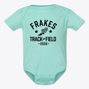 Frakes Elementary School Track and Field Baby Onesie