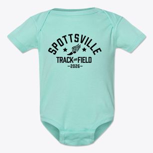 Spottsville Elementary School Track and Field Baby Onesie