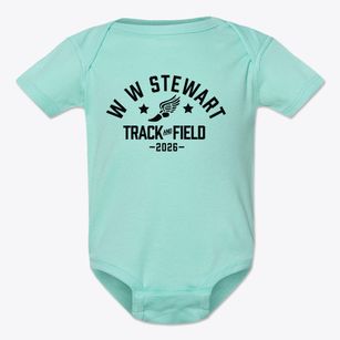 W W Stewart Elementary School Track and Field Baby Onesie