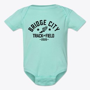 Bridge City Elementary School Track and Field Baby Onesie