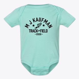 M J Kaufman Elementary School Track and Field Baby Onesie
