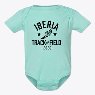 Iberia Middle School Track and Field Baby Onesie