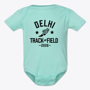 Delhi High School Track and Field Baby Onesie