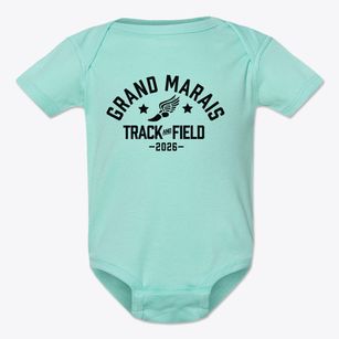 Grand Marais Elementary School Track and Field Baby Onesie
