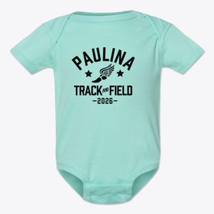 Paulina Elementary School Track and Field Baby Onesie