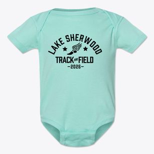 Lake Sherwood School Track and Field Baby Onesie