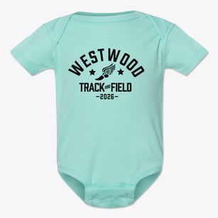 Westwood Elementary School Track and Field Baby Onesie