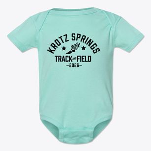 Krotz Springs Elementary School Track and Field Baby Onesie