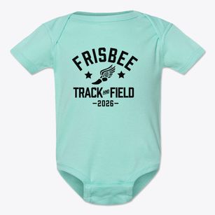 Frisbee Elementary School Track and Field Baby Onesie
