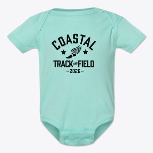Coastal Christian School Track and Field Baby Onesie