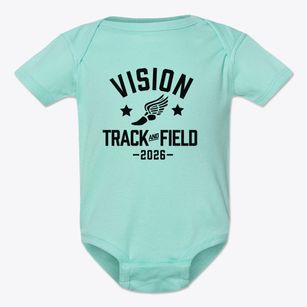 Vision Christian Academy Track and Field Baby Onesie