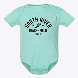 South River Elementary School Track and Field Baby Onesie