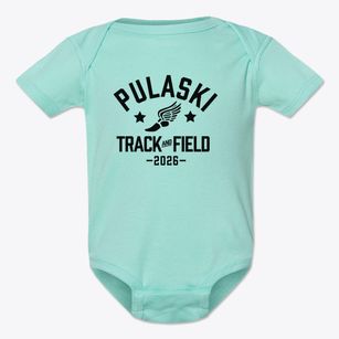 Pulaski Elementary School Track and Field Baby Onesie