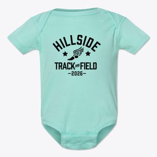 Hillside School Track and Field Baby Onesie