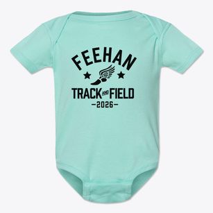 Bishop Feehan High School Track and Field Baby Onesie