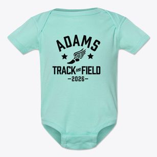 Adams High School Track and Field Baby Onesie