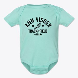 Ann Visger Elementary School Track and Field Baby Onesie