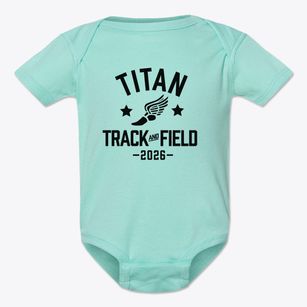 Titan Academy Track and Field Baby Onesie