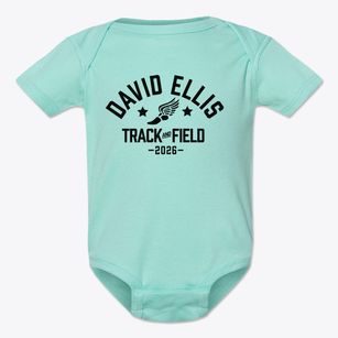 David Ellis Academy Track and Field Baby Onesie