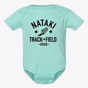 Nataki Talibah Schoolhouse Track and Field Baby Onesie