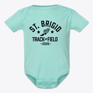 Saint Brigid School Track and Field Baby Onesie
