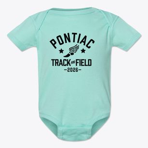 Pontiac Public School Academy Track and Field Baby Onesie