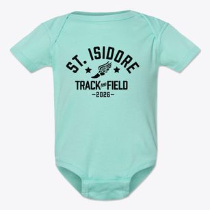 St. Isidore Catholic Community Track and Field Baby Onesie