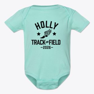 Holly Elementary School Track and Field Baby Onesie