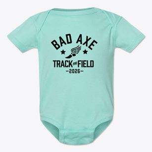 Bad Axe High School Track and Field Baby Onesie