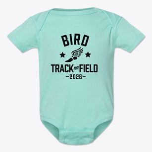 Bird Elementary School Track and Field Baby Onesie