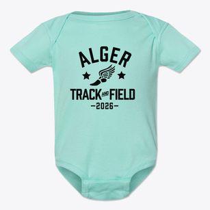 Alger Elementary School Track and Field Baby Onesie