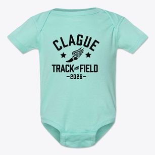 Clague Middle School Track and Field Baby Onesie