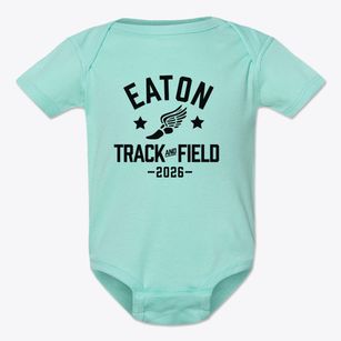 Eaton Academy Track and Field Baby Onesie