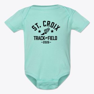 Saint Croix Catholic School Track and Field Baby Onesie