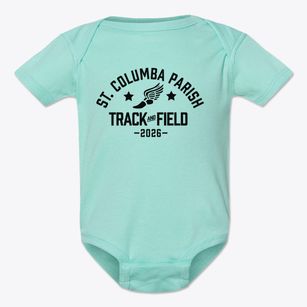 St Columba Parish Track and Field Baby Onesie