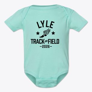 Lyle School Track and Field Baby Onesie