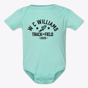 W C Williams Elementary School Track and Field Baby Onesie