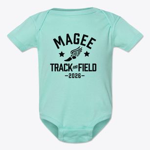 Magee Elementary School Track and Field Baby Onesie