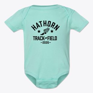 Hathorn Elementary School Track and Field Baby Onesie